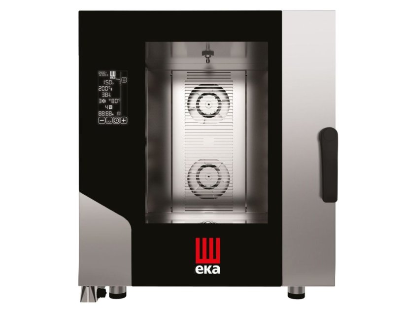 Konvektomat Millennial Black Mask Gastro 7× GN 1/1, elektrická, Tecnoeka, Millennial Black Mask, LEFT DOOR, 400V/10400W, 730x849x(H)850mm Konvektomat Millennial Black Mask Gastro 7× GN 1/1, elektrická, Tecnoeka, Millennial Black Mask, LEFT DOOR, 400V/10400W, 730x849x(H)850mm