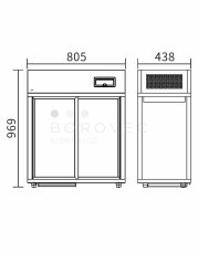 SAVE vitrína chladící RT-177L