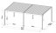 Bioklimatická pergola G21 Austin Premium 6x4 m, antracitová hliníková