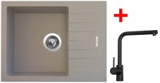 Sinks PERFECTO 650 Avena + ELKA Černá matná