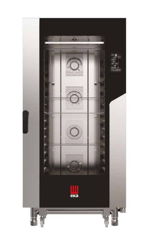 Konvektomat Millennial Black Mask , 16 × 600 × 400 mm - elektronicky řízený, elektrický, Tecnoeka, 400V/31000W, 930x1035x(H)1900mm