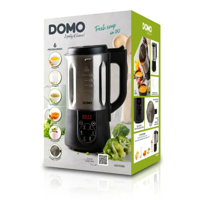 Polévkovar a mixér DOMO DO753BL