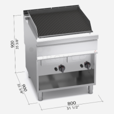 Plynový vodní gril Bertos G9WG80M