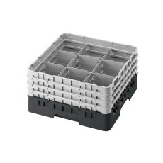 Cambro Koš Camrack 9 pozic, výška sklenice 17,4 cm - Černá