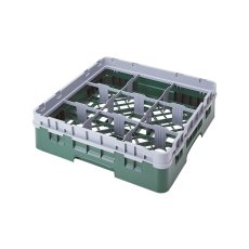 Cambro Koš Camrack 9 pozic, výška sklenice 9 cm - Zelená