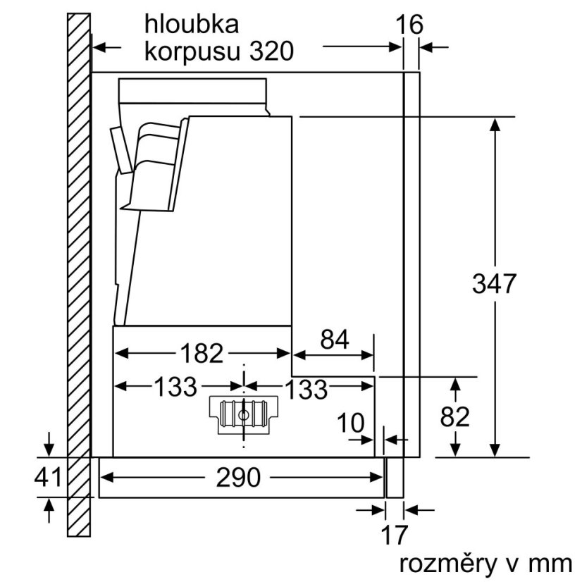 Výsuvná digestoř Bosch DFR097A52
