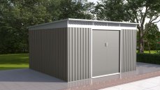 Zahradní domek G21 GRAH 1132 - 340 x 333 cm, metalický šedý