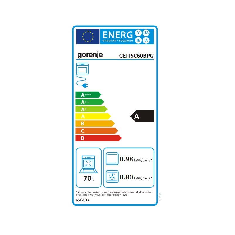 Indukční sporák Gorenje GEIT5C60BPG