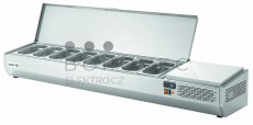 Pizza chladící pultová vitrína Asber GVL-204 (GN1/3)