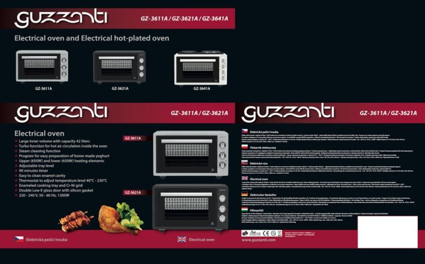 Elektrická trouba Guzzanti GZ 3611A