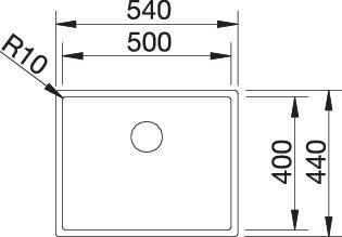 Blanco CLARON 500 IF InFino nerez Dark Steel