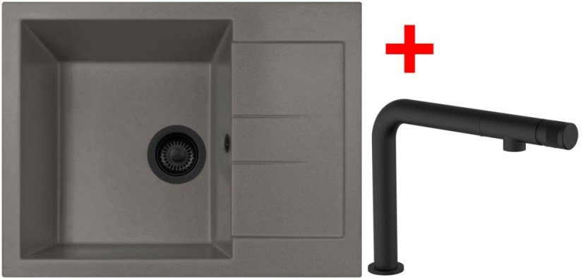 Sinks AMANDA 650 BL Nanotruffle + COMFORTA Nanoblack Sinks AMANDA 650 BL Nanotruffle + COMFORTA Nanoblack