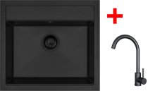 Sinks SOLO 560 BL Pureblack + ARCO černá matná