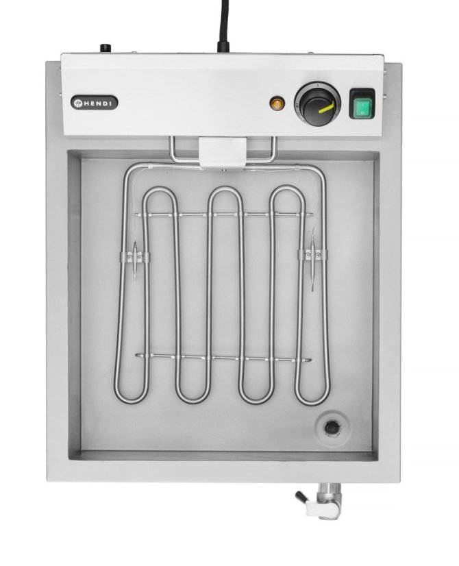 Hluboká fritéza, HENDI, 12L, 230V/3500W, 630x860x(H)438mm