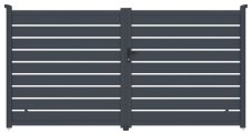 Brána G21 Reno 350x176 cm dvoukřídlá, antracitová