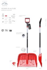 Hrablo Prosperplast SNOWER 55 ALUTUBE červené