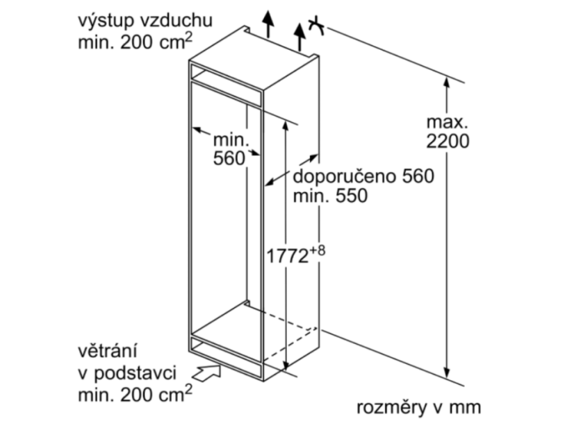 Vestavná chladnička Siemens KI86NVSE0