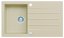 Alveus CORTINA 130 - 55  béžová (860x500mm)+sifon pop-up F