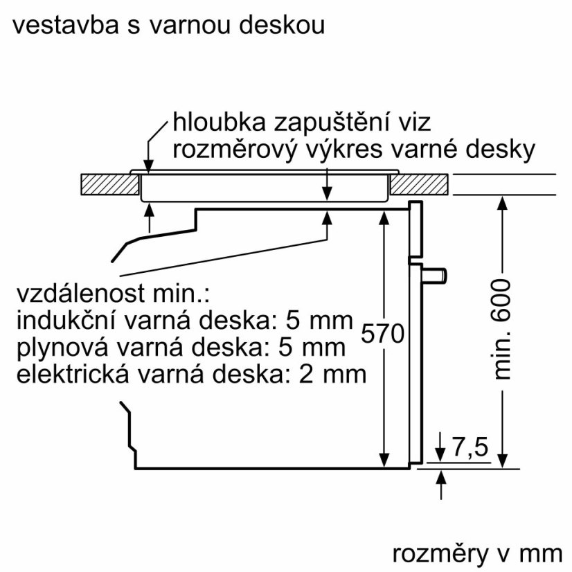 Vestavná trouba Bosch HBG539EB3