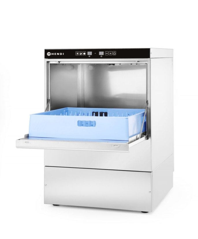 Myčka na nádobí 50x50 - elektronicky řízená, HENDI, 400V/6600W, 570x600x(H)830mm