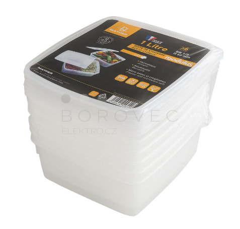 Matfer Bourgeat miska GN 1/6 1,5l polypropylen včetně víček (6ks)