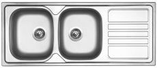 Sinks OKIO 1200 DUO V 0,6mm leštěný