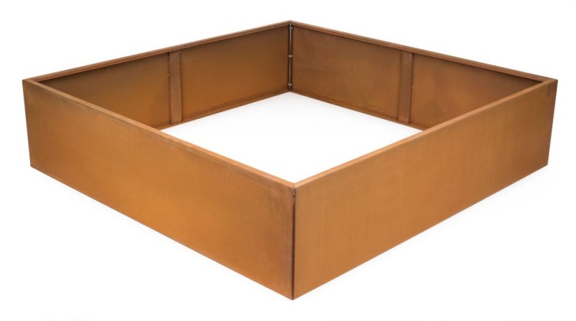 Vyvýšený záhon G21 132 x 32 x 132 cm, Corten