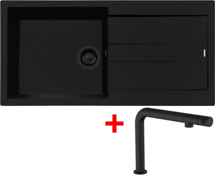 Sinks AMANDA 990 BL Nanoblack + COMFORTA Nanoblack Sinks AMANDA 990 BL Nanoblack + COMFORTA Nanoblack