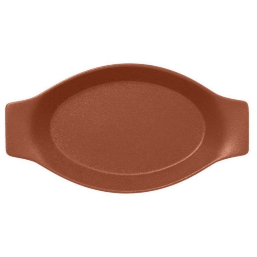 RAK Porcelain RAK Talíř oválný s rukojetí 78 cl, hnědá | RAK-NFOPOD30BW RAK Porcelain RAK Talíř oválný s rukojetí 78 cl, hnědá | RAK-NFOPOD30BW