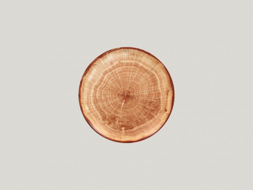 RAK Porcelain RAK Woodart talíř mělký coupe 21 cm – světle hnědá | RAK-WDNNPR21TB