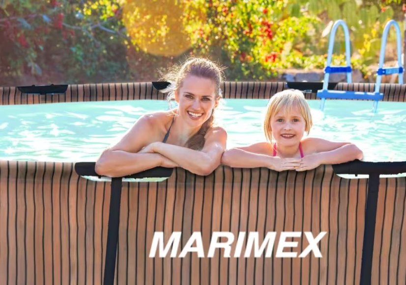 Bazén Marimex Florida 3,66x1,22 m se skimmerem- motiv TEAK