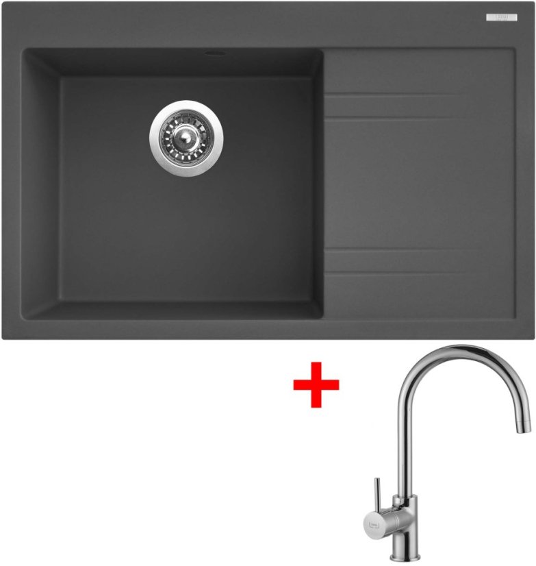 Sinks RIM 780 L Titanium + Vitalia Sinks RIM 780 L Titanium + Vitalia