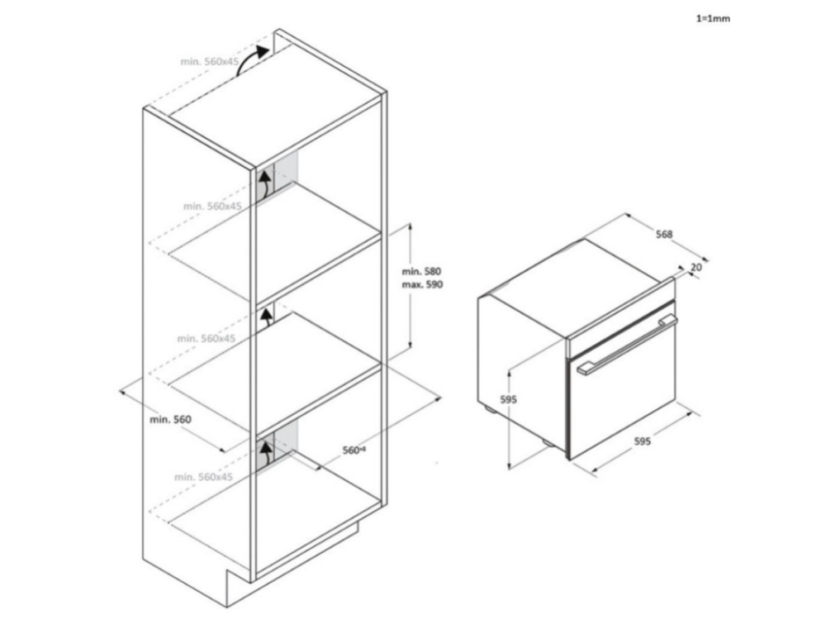 Vestavná trouba Haier H6ID46G5SYTB
