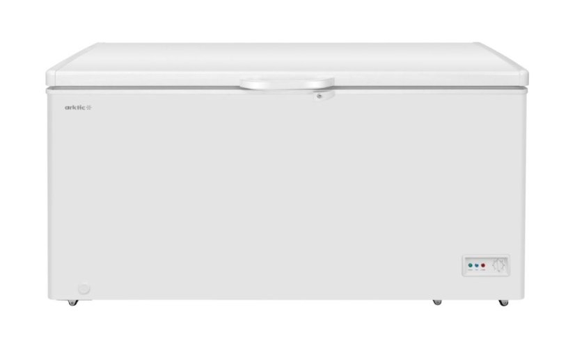 Pultový mrazák, Arktic, 2 koše, 412L, Bílá, 230V/110W, 1580x770x(H)870mm