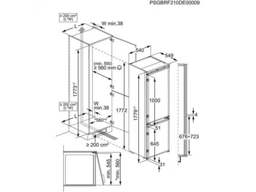 Vestavná chladnička Electrolux ENA7CE18S1