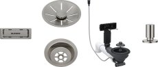 Odtoková sada 3 1" InFino pro jednu vaničku, přepad C-overflow, + táhlo, satin platinum
