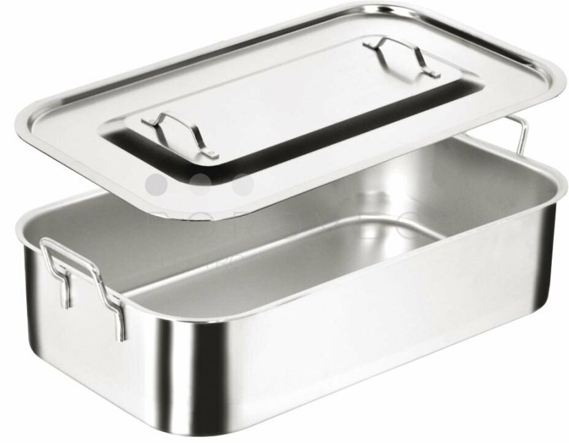 PADERNO pekáč s pevnými uchy a poklicí (610 x 430, v=150 mm) PADERNO pekáč s pevnými uchy a poklicí (610 x 430, v=150 mm)