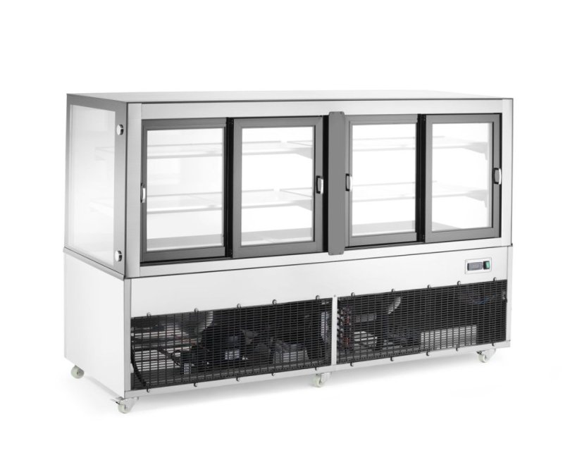 Vitrína se 2 policemi, Arktic, 230V/500W, 677x1824x(H)1230mm