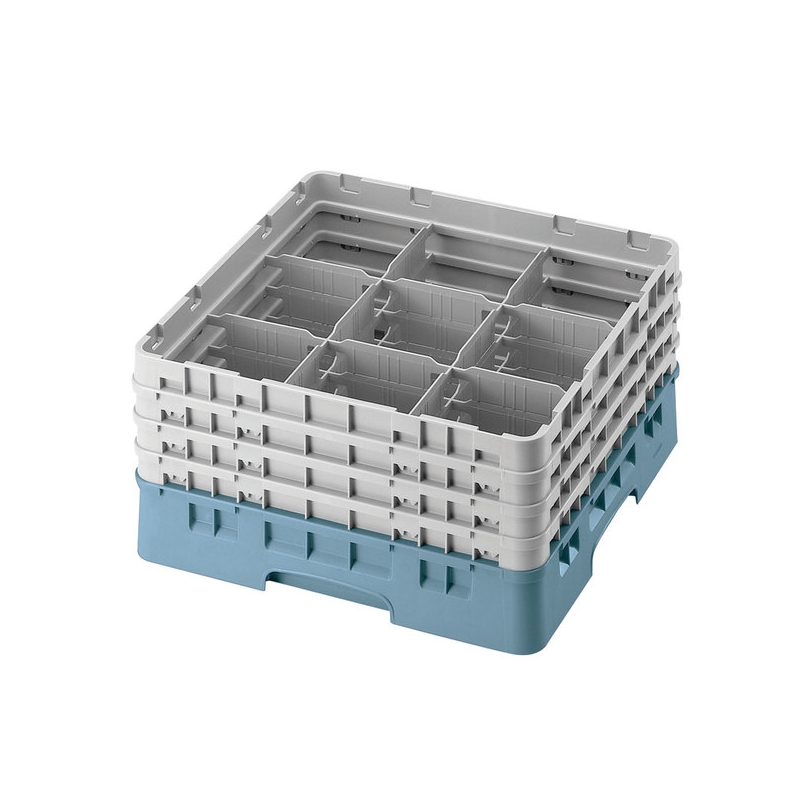 Cambro Koš Camrack 9 pozic, výška sklenice 30 cm - Tyrkysová Cambro Koš Camrack 9 pozic, výška sklenice 30 cm - Tyrkysová