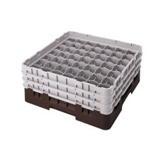 Cambro Koš Camrack 49 pozic, výška sklenice 30 cm - Hnědá