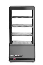 Chlazená skříň displeje, 78 l, Arktic, černá, 230V/170W, 406x452x(H)985mm