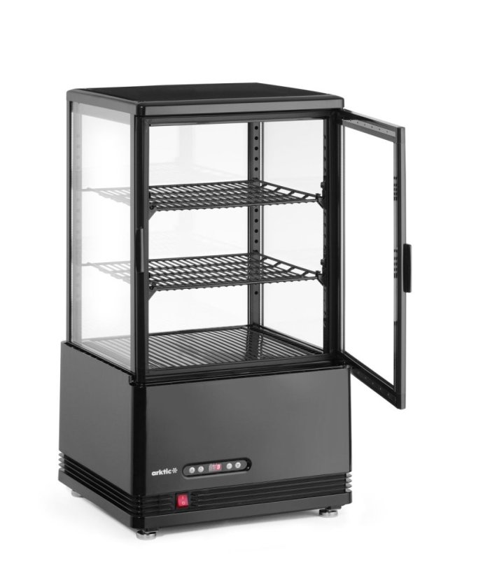 Chlazená skříň displeje, 58 l, Arktic, černá, 230V/170W, 406x452x(H)830mm