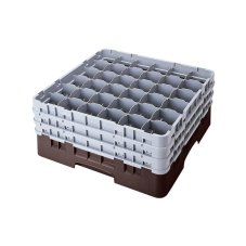 Cambro Koš Camrack 36 pozic, výška sklenice 11 cm - Hnědá