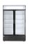 Barová chladnička s podsvíceným panelem, dvoudveřová, Arktic, 512L, Černá, 230V/510W, 1120x585x(H)1900mm