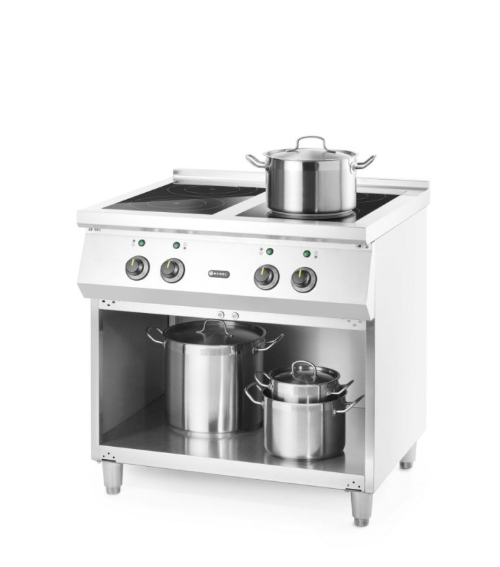 Indukční sporák, 4 varné zóny, HENDI, 400V/17000W, 800x720x(H)854mm