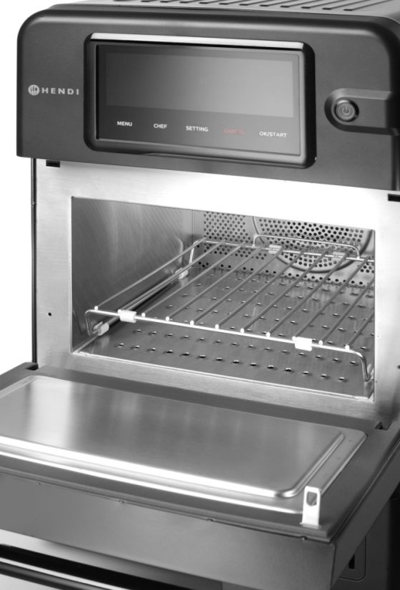 Vysokorychlostní pečící trouba CombiTurbo, HENDI, 18L, Černá, 230V/3000W, 402x735x(H)608mm