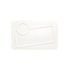 RAK Porcelain RAK Talíř obdélný, 2 zóny 35 × 22 cm | RAK-CRRE2Z