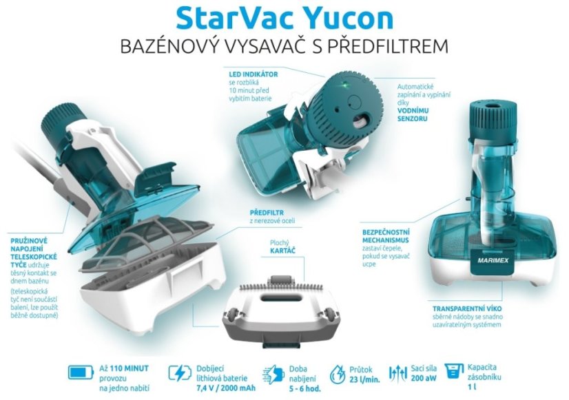 Bazénový vysavač Marimex   StarVac Yucon