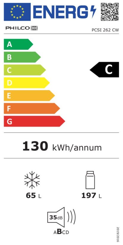 Kombinovaná chladnička Philco PCSI 262 CW