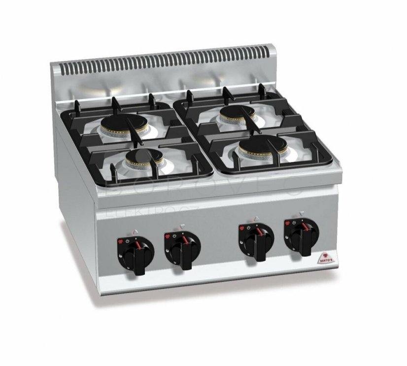 Plynový sporák Bertos G6F4BPW (19 kW)